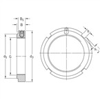 SKF KMFE 28L Lock Nut