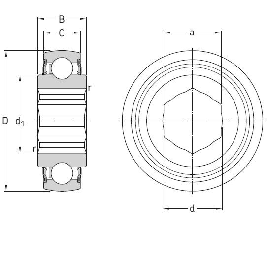 SKF YQC 208-014 W