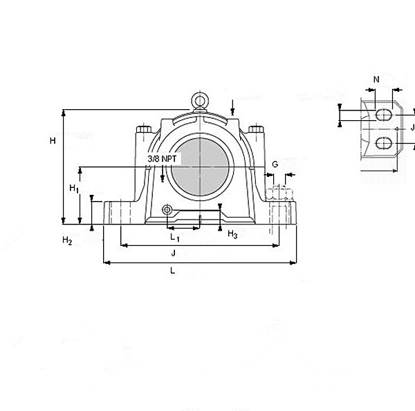 SKF SAW 23244  Housing