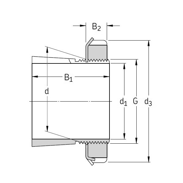 SKF HE 205 Adapter Sleeve