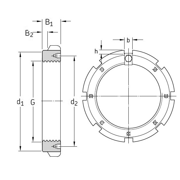 SKF HME 3084 Lock Nut