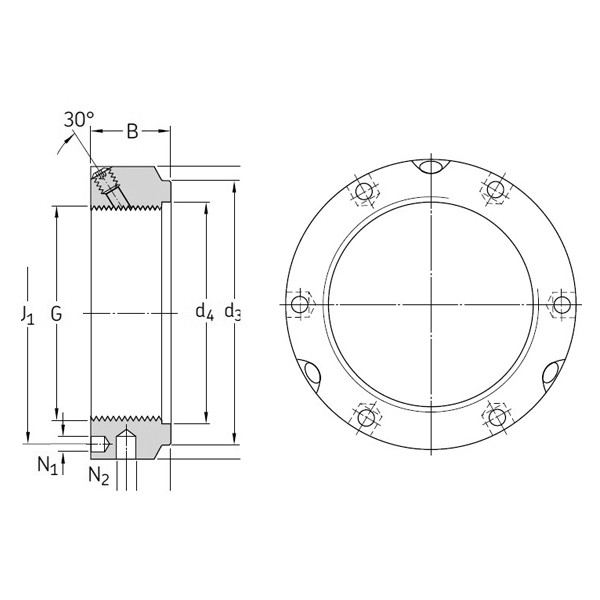 SKF KMTA 30 Lock Nut