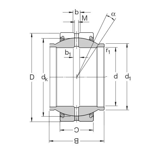 SKF GEZM 012 ES-2RS